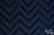 Embossed Chevron Minky Fabric - Navy Embossed Chevron Minky Fabric - Navy