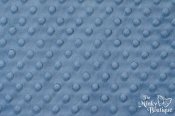 Minky Cuddle Dimple Dot Fabric - Denim Minky Cuddle Dimple Dot Fabric - Denim