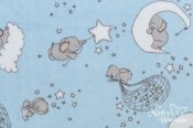 Sweet Melody Minky Cuddle Fabric - Dream Big/Baby Blue Sweet Melody Minky Cuddle Fabric - Dream Big/Baby Blue