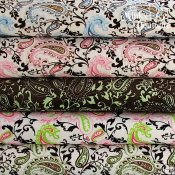 Minky Paisley Print Fabric