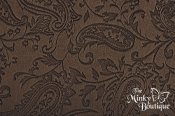Minky Embossed Paisley - Brown - 27 x 60 Cut Minky Embossed Paisley - Brown - 27 x 60 Cut