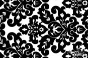 Minky Classic Damask Fabric - Snow/Black Minky Classic Damask Fabric - Snow/Black