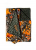 Personalized Minky Baby Blanket - True Timber Orange/Hunter Green Personalized Minky Baby Blanket - True Timber Orange/Hunter Green