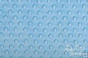 Minky Cuddle Dimple Dot Fabric - Sky Minky Cuddle Dimple Dot Fabric - Sky