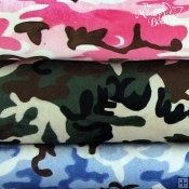 Minky Camouflage Print Fabric