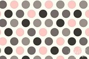 Minky Mod Dot Print Fabric - Blush/Silver Minky Mod Dot Print Fabric - Blush/Silver