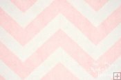 Minky Chevron - Blush/White