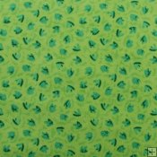 Dino Tracks Flannel Print - Green