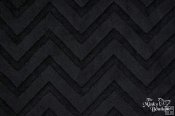 Embossed Chevron Minky Fabric - Black Embossed Chevron Minky Fabric - Black