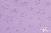 Minky Cuddle Embossed Star Fabric - Lilacf Minky Cuddle Embossed Star Fabric - Lilacf