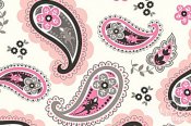 Minky Paisley Print Fabric - Pretty Paisley - Blush Minky Paisley Print Fabric - Pretty Paisley - Blush