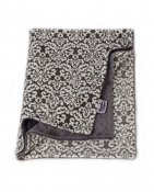 Personalized Minky Baby/Security Gift Set - Classic Damask Charcoal/Charcoal Personalized Minky Baby/Security Gift Set - Classic Damask Charcoal/Charcoal