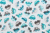 Robert Kaufman Minky Print Fabric - Honk - Teal Robert Kaufman Minky Print Fabric - Honk - Teal