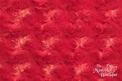 Minky Rose Cuddle Fabric - Red Minky Rose Cuddle Fabric - Red