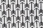 Minky Premier Archer Cuddle Print Fabric - Black/Snow Minky Premier Archer Cuddle Print Fabric - Black/Snow