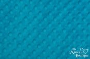 Minky Cuddle Dimple Dot Fabric - Dark Turquoise Minky Cuddle Dimple Dot Fabric - Dark Turquoise