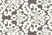 Minky Classic Damask Fabric - Charcoal/White Minky Classic Damask Fabric - Charcoal/White