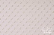 Minky Dot Fabric - Ivory - 18 x 60 Cut Minky Dot Fabric - Ivory - 18 x 60 Cut