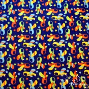 Minky Studio Collection Zoom Zoom Print Fabric - Blue