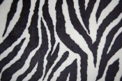Minky Animal Print Fabric - Zebra - Black/White Minky Animal Print Fabric - Zebra - Black/White