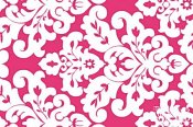 Minky Classic Damask Fabric - Fuchsia/Snow Minky Classic Damask Fabric - Fuchsia/Snow