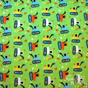 Minky Studio Collection Dig Dig Print Fabric - Green