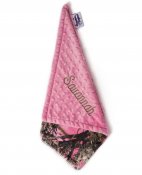 Personalized Camouflage Minky Lovey - True Timber Pink/Hot Pink Personalized Camouflage Minky Lovey - True Timber Pink/Hot Pink