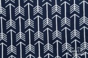 Minky Premier Archer Cuddle Print Fabric - Navy/Snow Minky Premier Archer Cuddle Print Fabric - Navy/Snow
