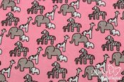 Robert Kaufman Minky Print Fabric - Little Safari - Paris Robert Kaufman Minky Print Fabric - Little Safari - Paris