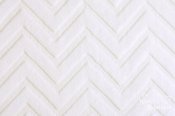 Embossed Chevron Minky Fabric - White Embossed Chevron Minky Fabric - White