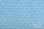 Minky Cuddle Dimple Dot Fabric - Sky Minky Cuddle Dimple Dot Fabric - Sky