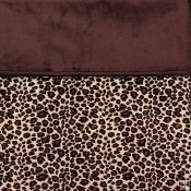 Minky Animal Print Blanket - Cheetah/Minky Smooth Brown
