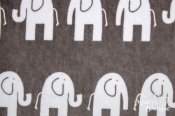 Minky Premier Elefante Cuddle Print Fabric - Oyster/Snow Minky Premier Elefante Cuddle Print Fabric - Oyster/Snow