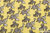Robert Kaufman Minky Print Fabric - Little Safari - Banana Robert Kaufman Minky Print Fabric - Little Safari - Banana