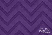 Embossed Chevron Minky Fabric - Amethyst Embossed Chevron Minky Fabric - Amethyst