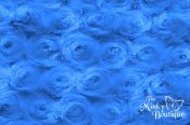 Minky Rose Cuddle Fabric - Turquoise Minky Rose Cuddle Fabric - Turquoise