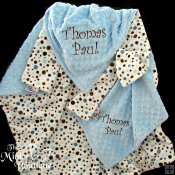 Custom Minky Baby & Security Blanket Gift Set
