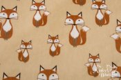 Minky Studio Collection - Foxy Tails/Beige Minky Studio Collection - Foxy Tails/Beige