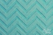 Embossed Chevron Minky Fabric - Turquoise Embossed Chevron Minky Fabric - Turquoise
