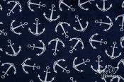 Minky Studio Collection - Anchors/Navy Minky Studio Collection - Anchors/Navy