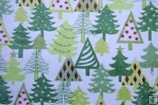 Robert Kaufman Minky Print Fabric - Christmas - Christmas Trees