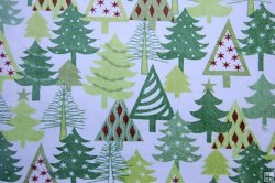 Robert Kaufman Minky Print Fabric - Christmas - Christmas Trees