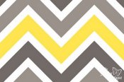 Minky Zigzag Fabric - Lemon/Silver/White Minky Zigzag Fabric - Lemon/Silver/White
