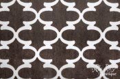Minky Lattice Print Fabric - Pewter/Snow Minky Lattice Print Fabric - Pewter/Snow