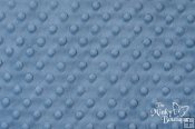 Minky Dot Fabric - Denim