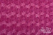 Minky Rose Cuddle Fabric - Fuchsia Minky Rose Cuddle Fabric - Fuchsia