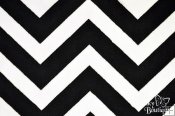 Minky Chevron - Black/Snow