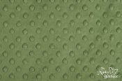 Minky Dot Fabric - Olive - 13 x 60 Cut Minky Dot Fabric - Olive - 13 x 60 Cut