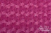 Minky Rose Swirl Embossed Fabric - Fuchsia Minky Rose Swirl Embossed Fabric - Fuchsia