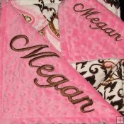 Custom Minky Baby 2 Toddler & Security Blanket Gift Set